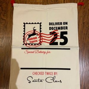 Christmas Burlap Bag- Rudolph Express - 18 Bags